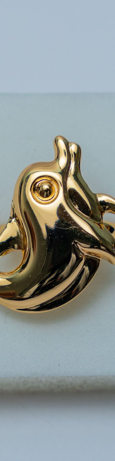 Gold-Tone Dolphin Ring