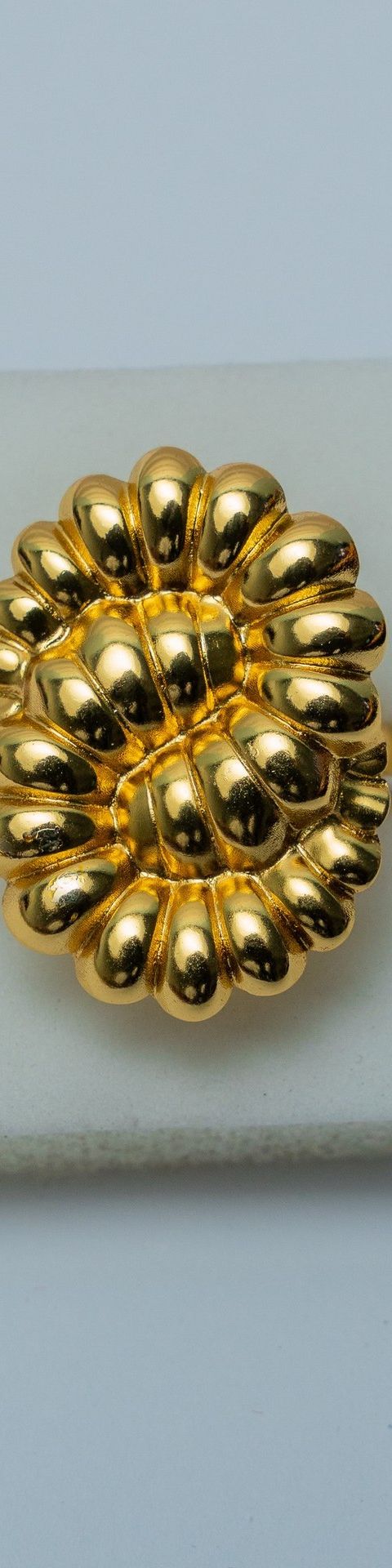 Gold-Tone Dome Cocktail Ring