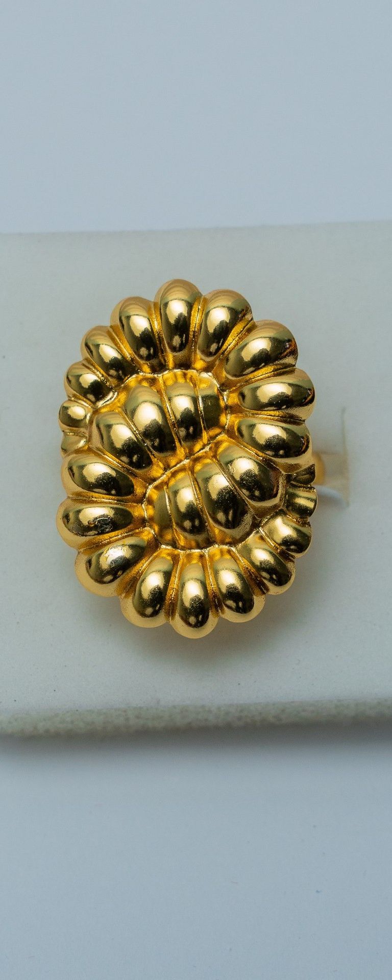 Gold-Tone Dome Cocktail Ring