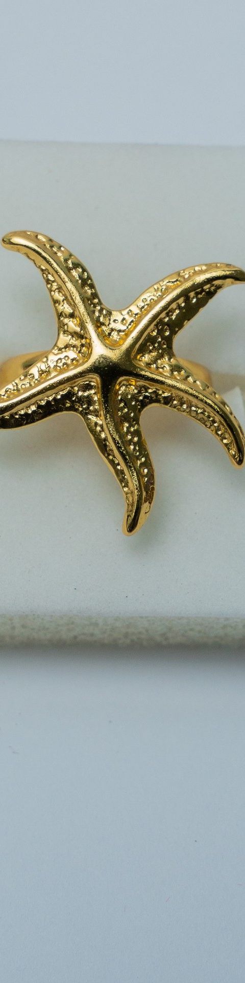 Gold-Tone Starfish Ring