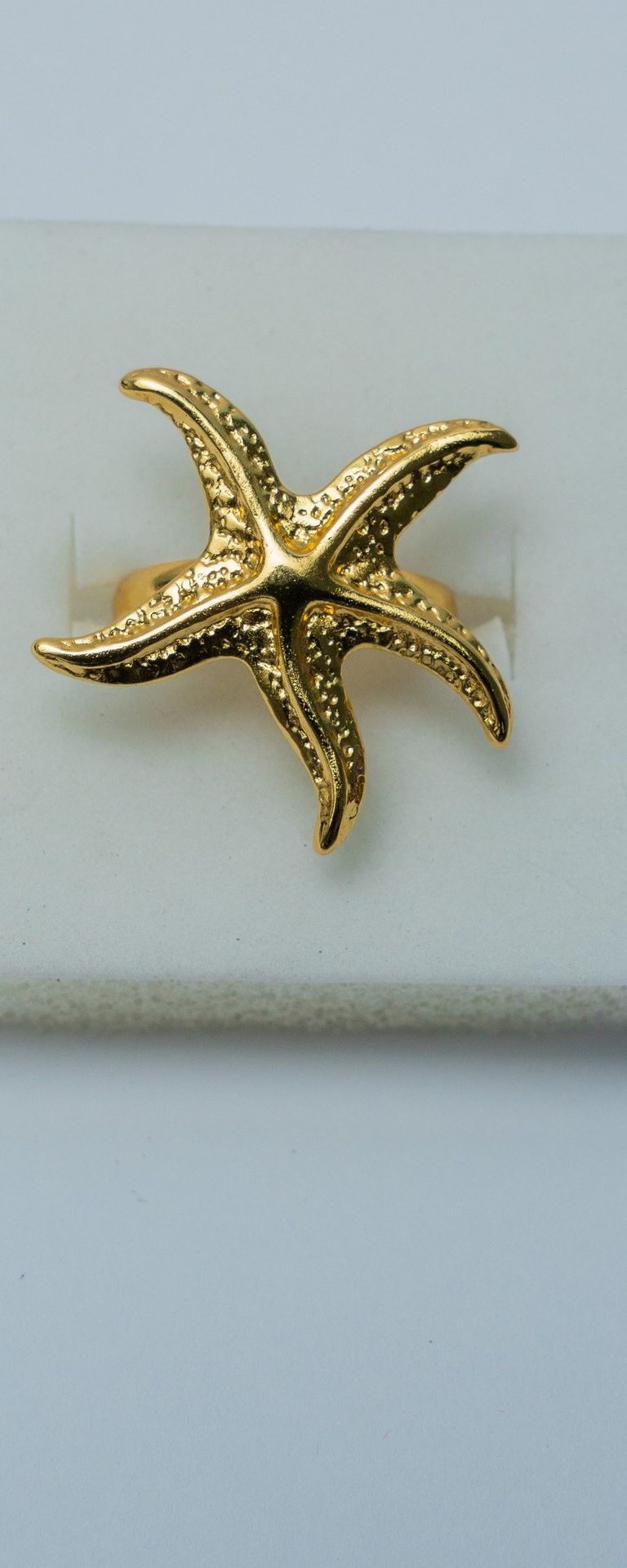 Gold-Tone Starfish Ring