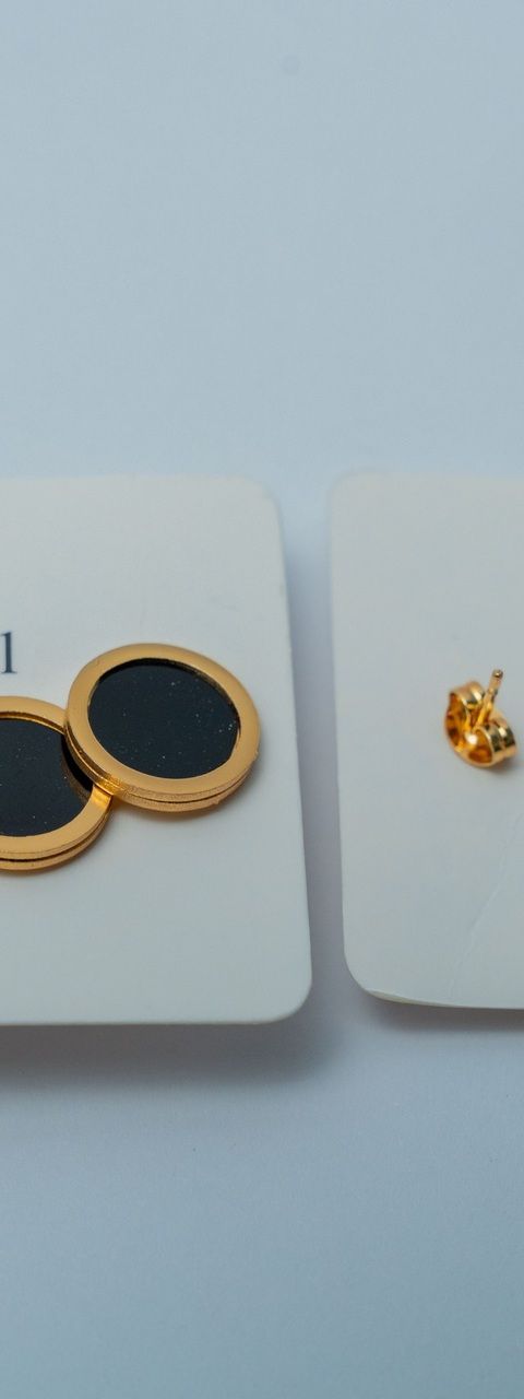 Gold-Tone Stainless Steel Mixed Stud Earring Set