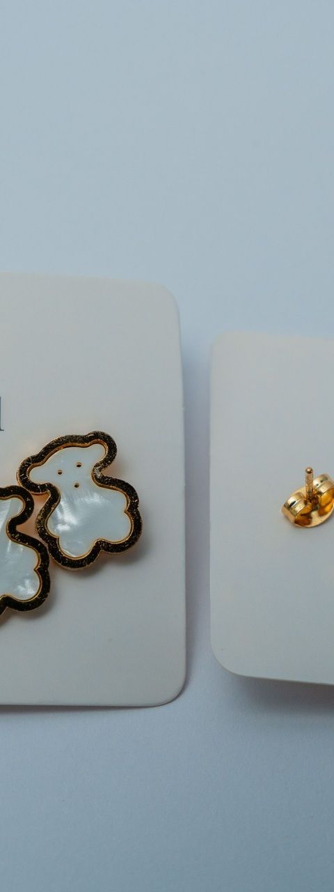 Teddy Bear & Stud Earring Set