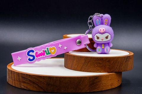 Smile Keychain Purple