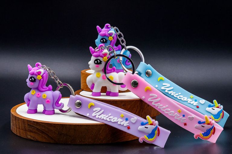 Unicorn Keychain Multi