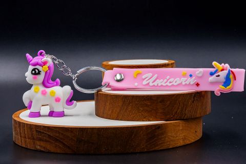 Unicorn Keychain Pink