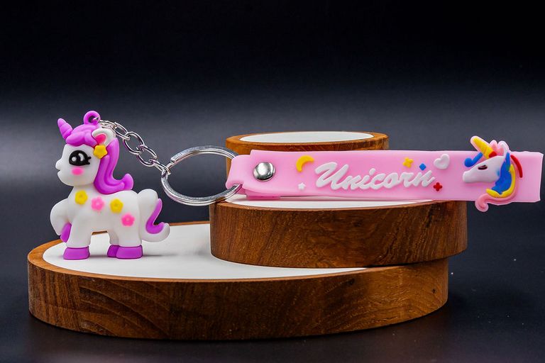 Unicorn Keychain Pink