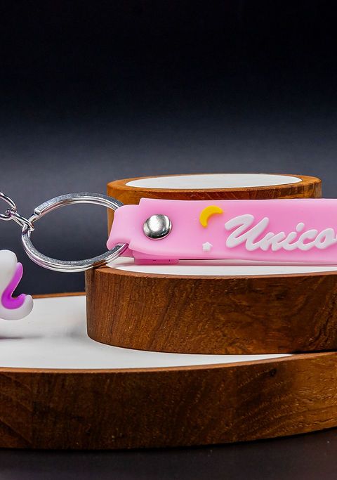 Unicorn Keychain Pink