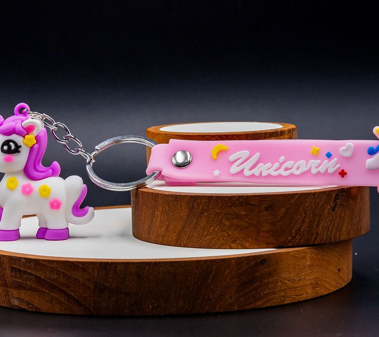 Unicorn Keychain Pink
