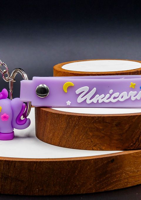 Unicorn Keychain Purple