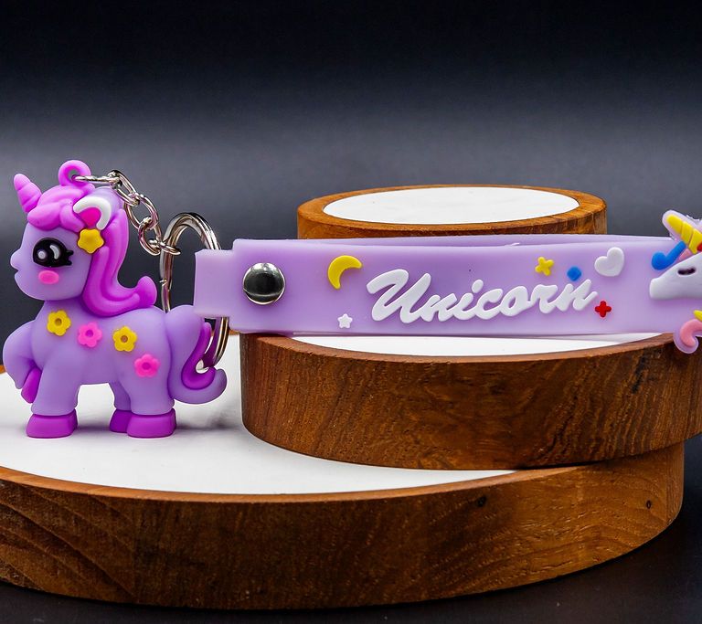 Unicorn Keychain Purple