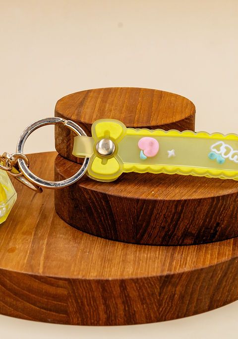 Yellow Pendant Keychain