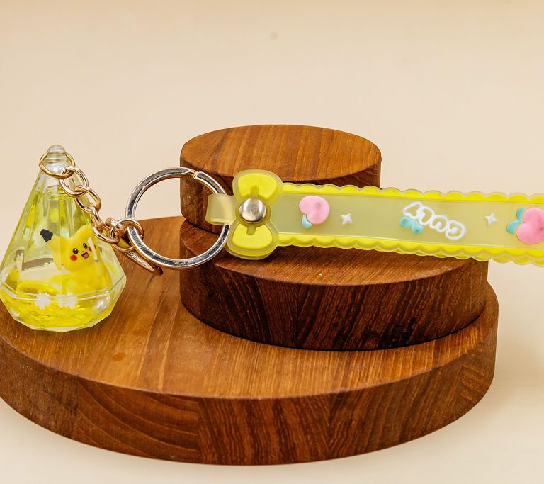Yellow Pendant Keychain